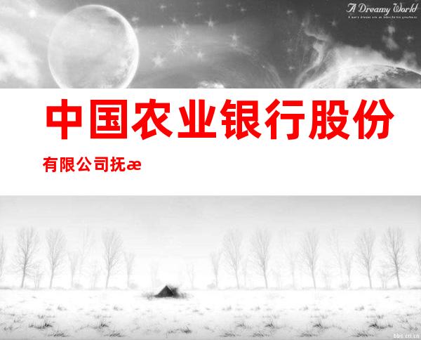 中国农业银行股份有限公司抚松县支行